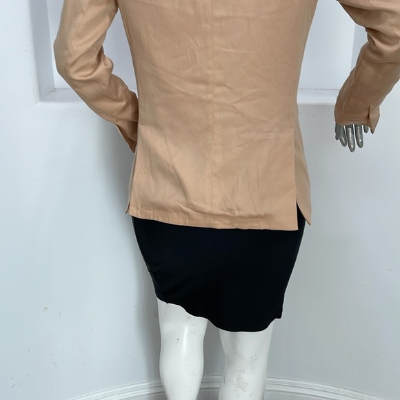 Sincerely Jules Women Riley Blazer Tan Size L NWT - Picture 8 of 14